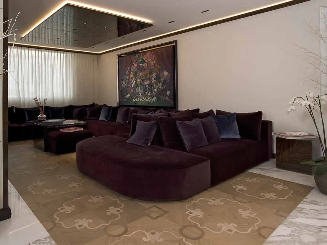Italian artisan hardwood flooring detail