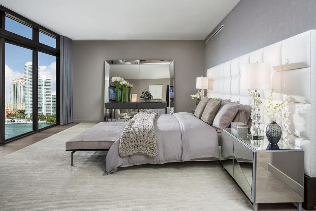 Palazzo del Sol interior detail — bespoke Italian cabinetry and natural stone
